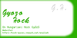 gyozo hock business card